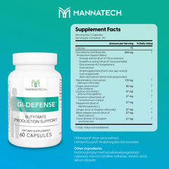 Mannatech Butyrate capsules close-up convenient daily supplement for digestive comfort