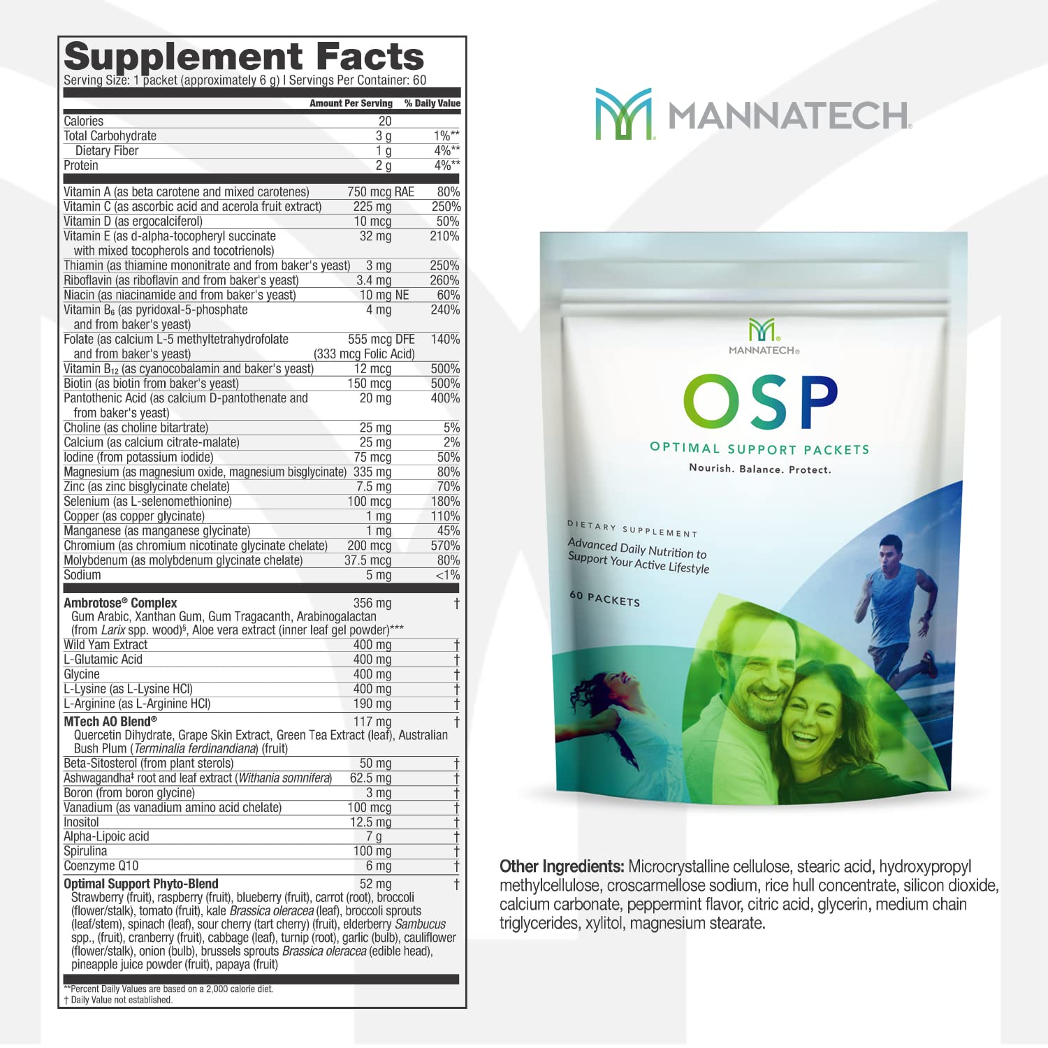 Mannatech Catalyst Ashwagandha capsules bottle with two pill serving for energy.