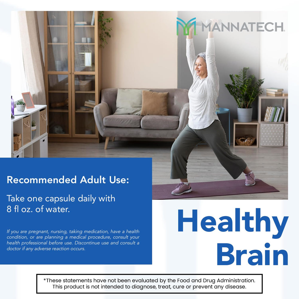 Retail display featuring Mannatech Eye Care on wellness shelves.
