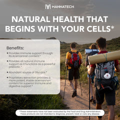 Glycans-rich Manapol label emphasizes natural defense support