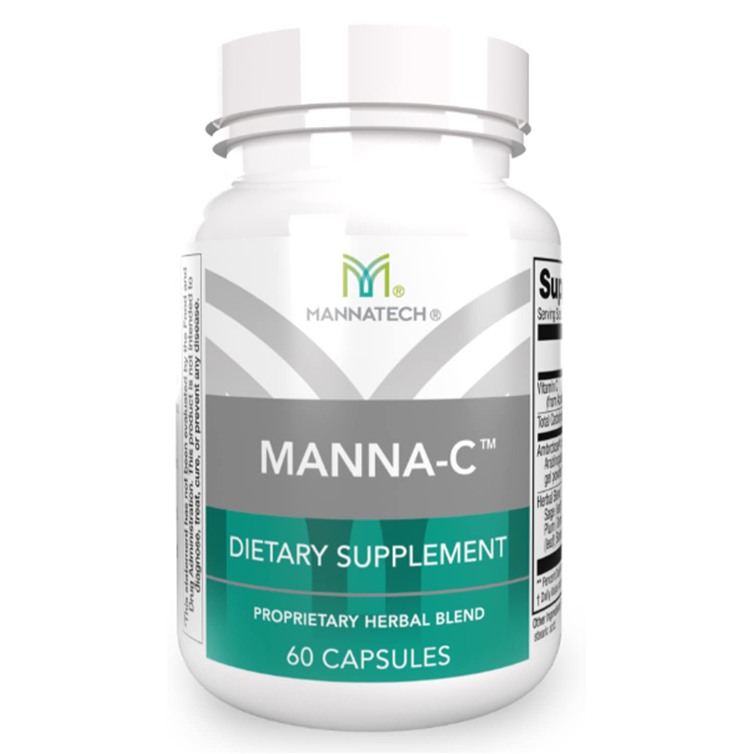 Mannatech Manna-C nasal supplement bottle supports daily breathing comfort.