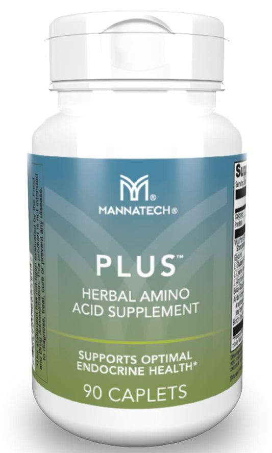 Mannatech Plus 90 capsules bottle viewed, suggesting immune support potential