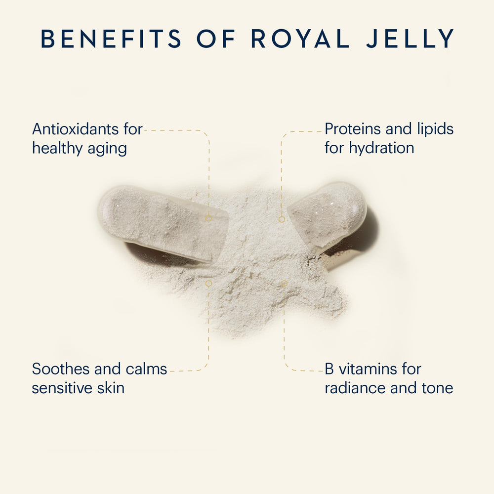 Manuka Health 10H2DA royalactin close-up demonstrates bee-powered nutrition.