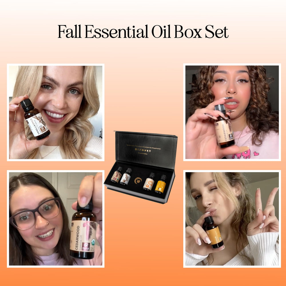 Maple Holistics cedarwood bottle highlighting earthy base for diffusing