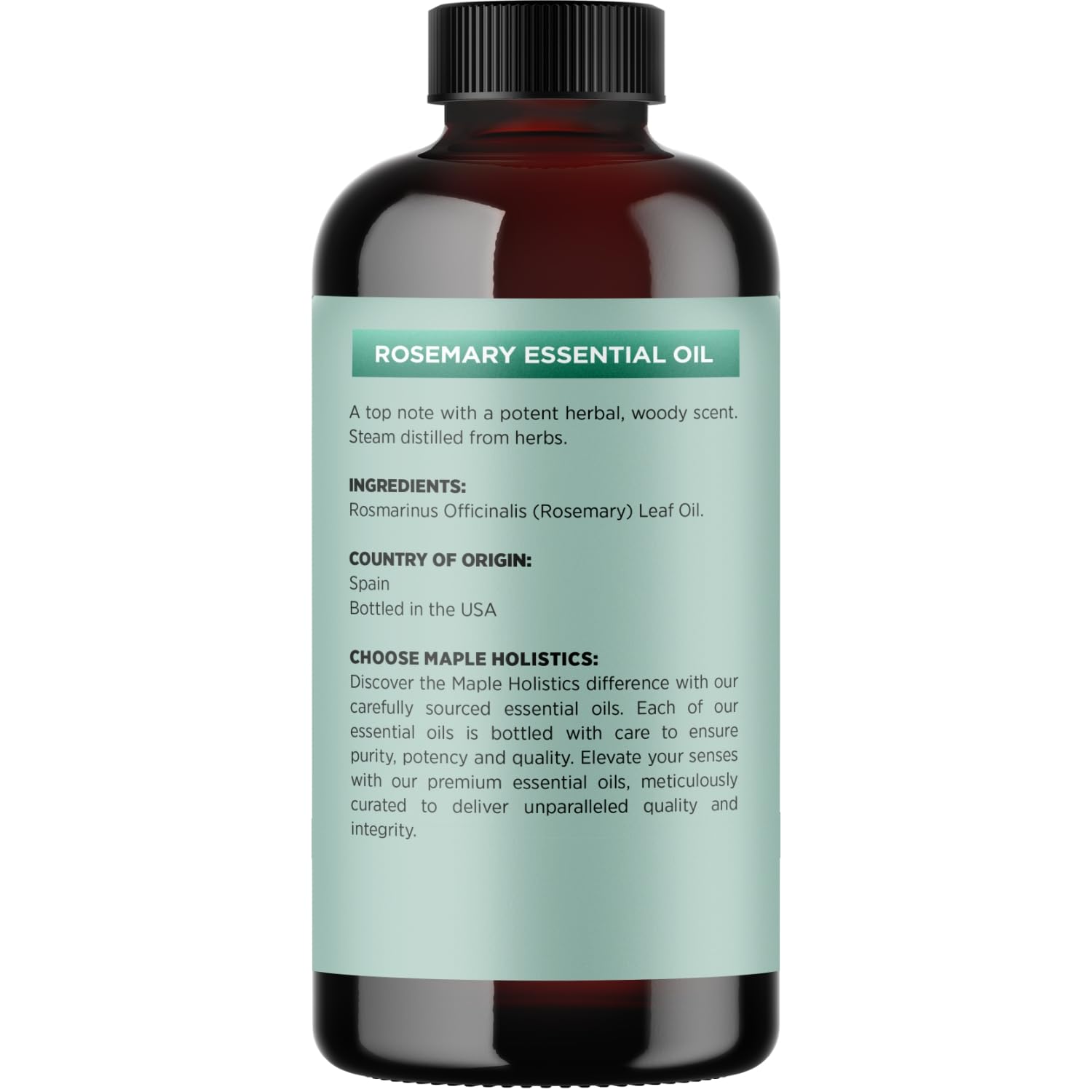 Rosemary oil diluted with carrier oil for skin care with Maple Holistics.