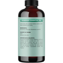 Rosemary oil diluted with carrier oil for skin care with Maple Holistics.
