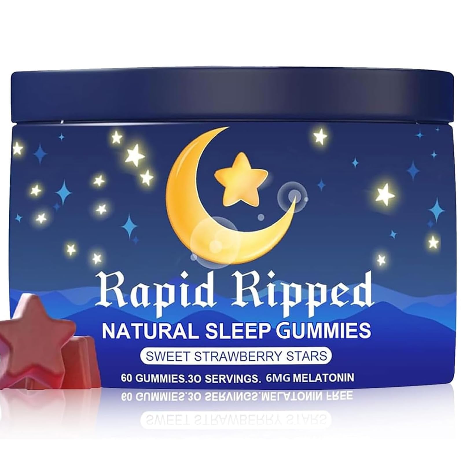 MAPUG Radiya bottle with fruit-flavored gummies for easy sleep support
