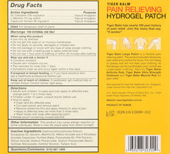 Tiger Balm patch sized 8x4 inches for targeted application