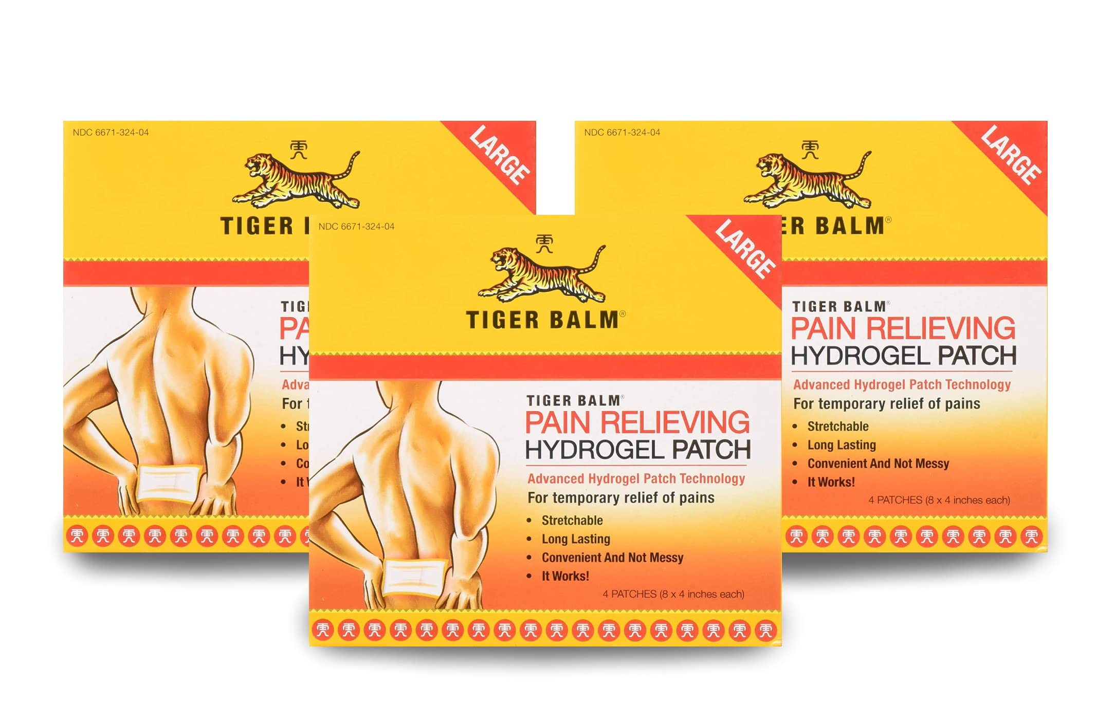 Marble Medical Tiger Balm patch with large coverage for broad areas