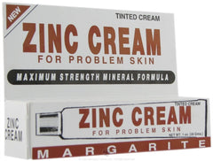 Margarite Cosmetics Zinc Cream 1-oz pack-3 for gentle daily skin care and protection