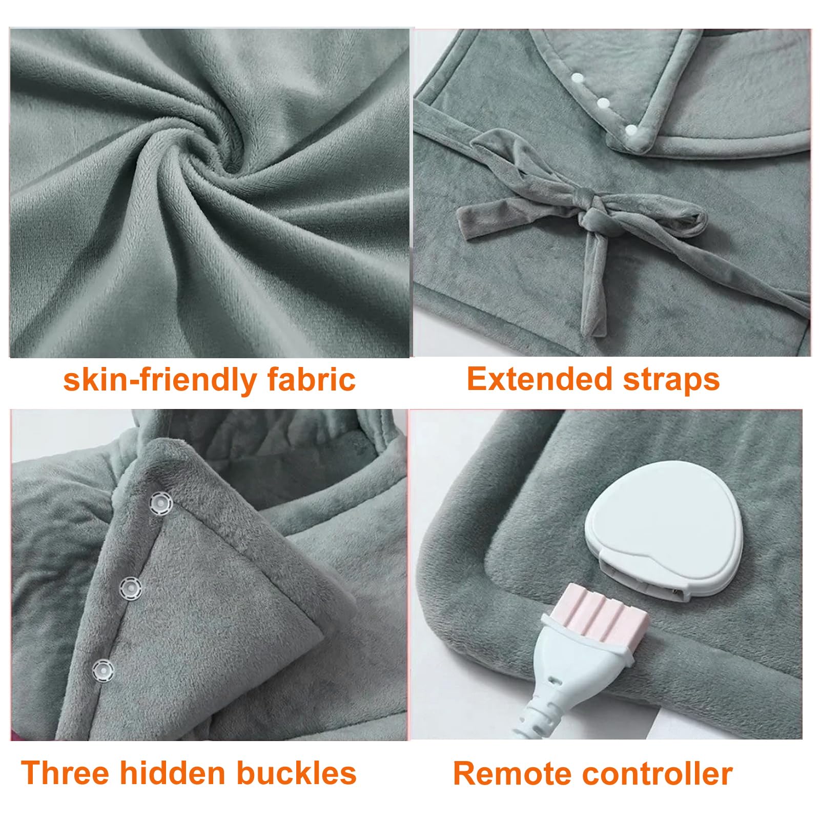 MargGona heating pad gray cover blends with any decor