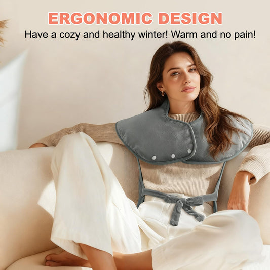 MargGona heating pad targets neck and shoulders for soothing warmth