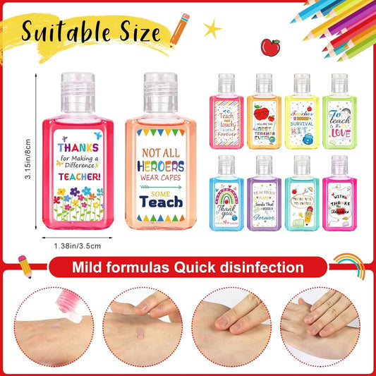 Marhpveua 50-bottle gift pack promotes appreciation while keeping hands clean during classroom activities