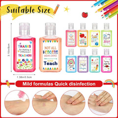 Marhpveua 50-bottle gift pack promotes appreciation while keeping hands clean during classroom activities