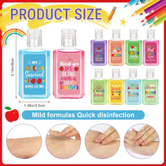 Marhpveua colorful-pattern hand sanitizer bottle, cheerful and portable for students and staff.