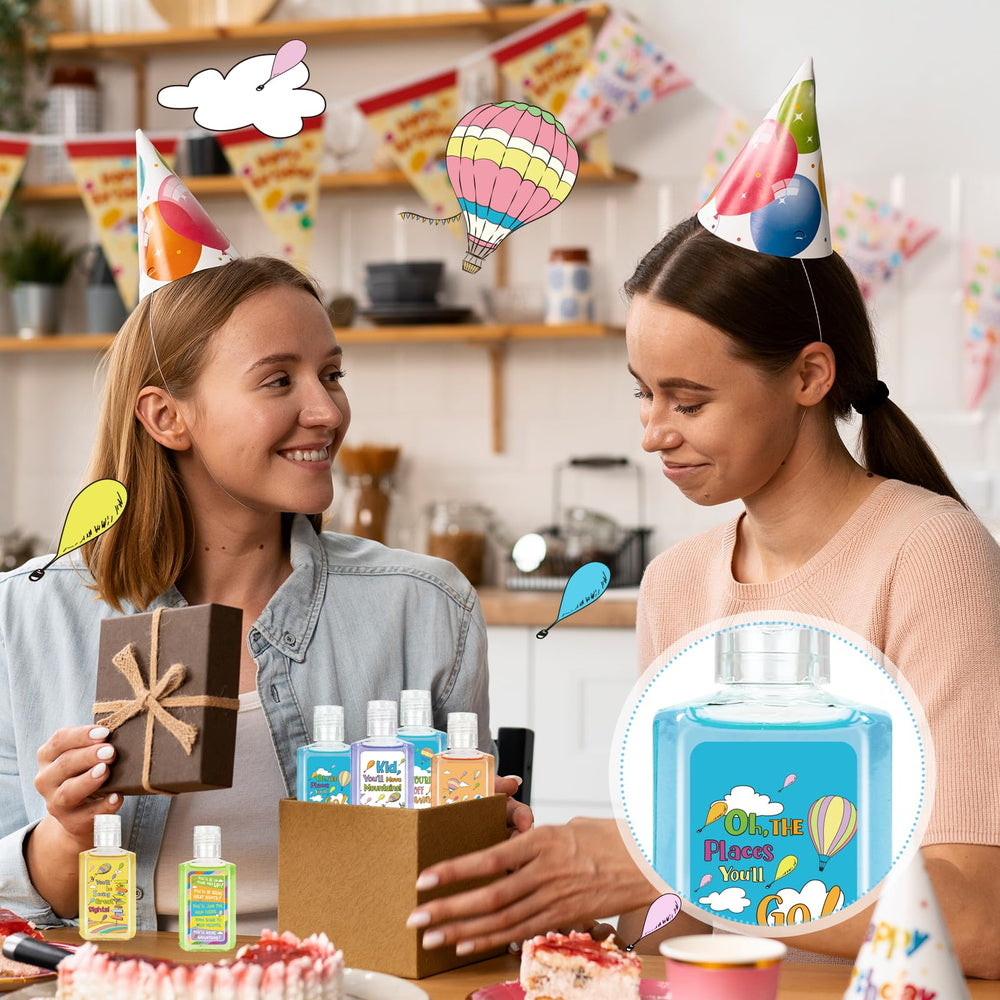 Marhpveua Oh The Places You'll Go 50-pack hand sanitizers for party favors