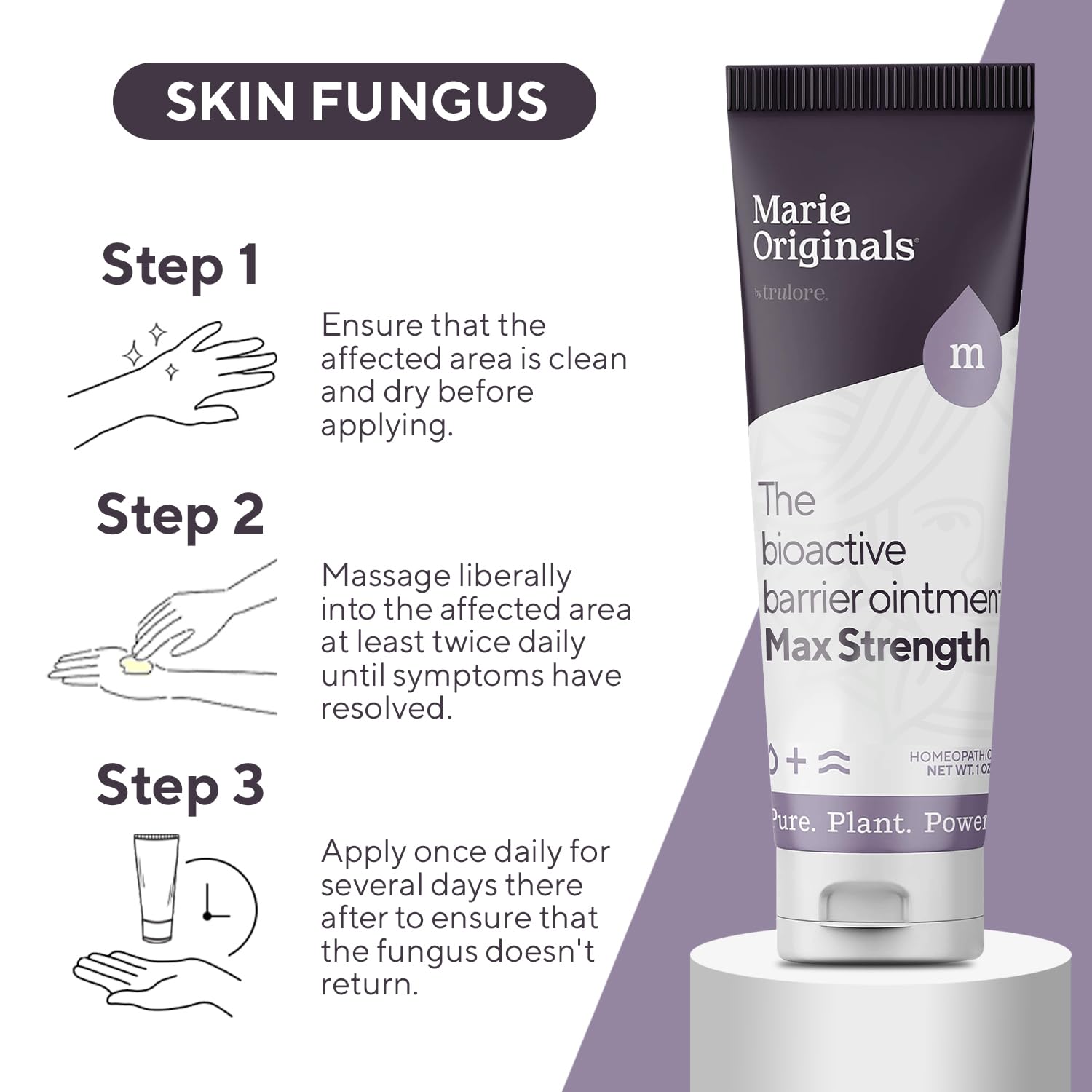 Marie Originals Bioactive Barrier Ointment features tea tree extract for natural cleansing benefits.