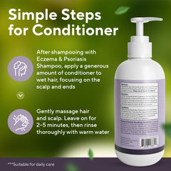 Marie Originals Daily scalp care routine visuals emphasize a calm, balanced scalp
