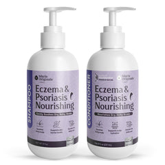 Marie Originals Eczema Nourish Shampoo bottle pour for gentle, eczema-prone scalp care