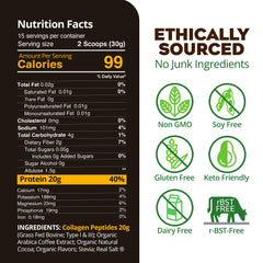 MariGold grass-fed Type I and III collagen peptides for a protein-rich blend.