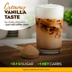 MariGold two shots espresso display energy-boosting base.