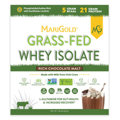 MariGold whey protein pour into shaker demonstrates smooth dispersion for post-workout use
