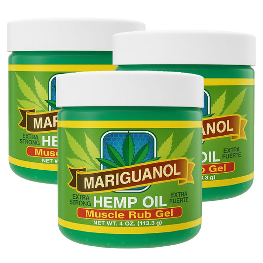 MARIGUANOL muscle rub gel with hemp oil – cooling, fast-absorbing post-workout relief