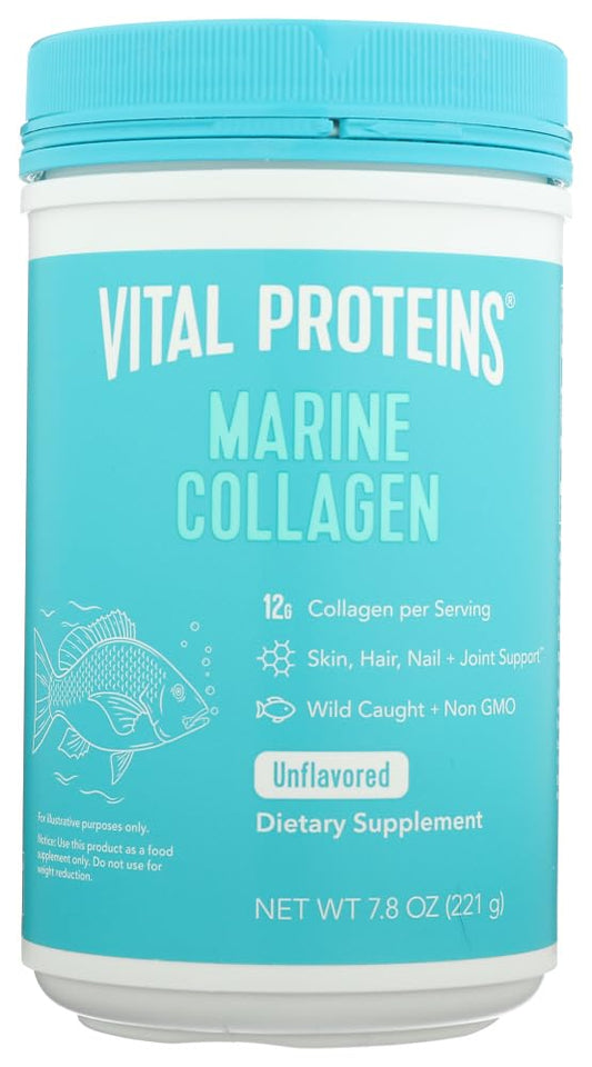 Vital Proteins Marine Collagen bottle front for daily smoothie boosts.