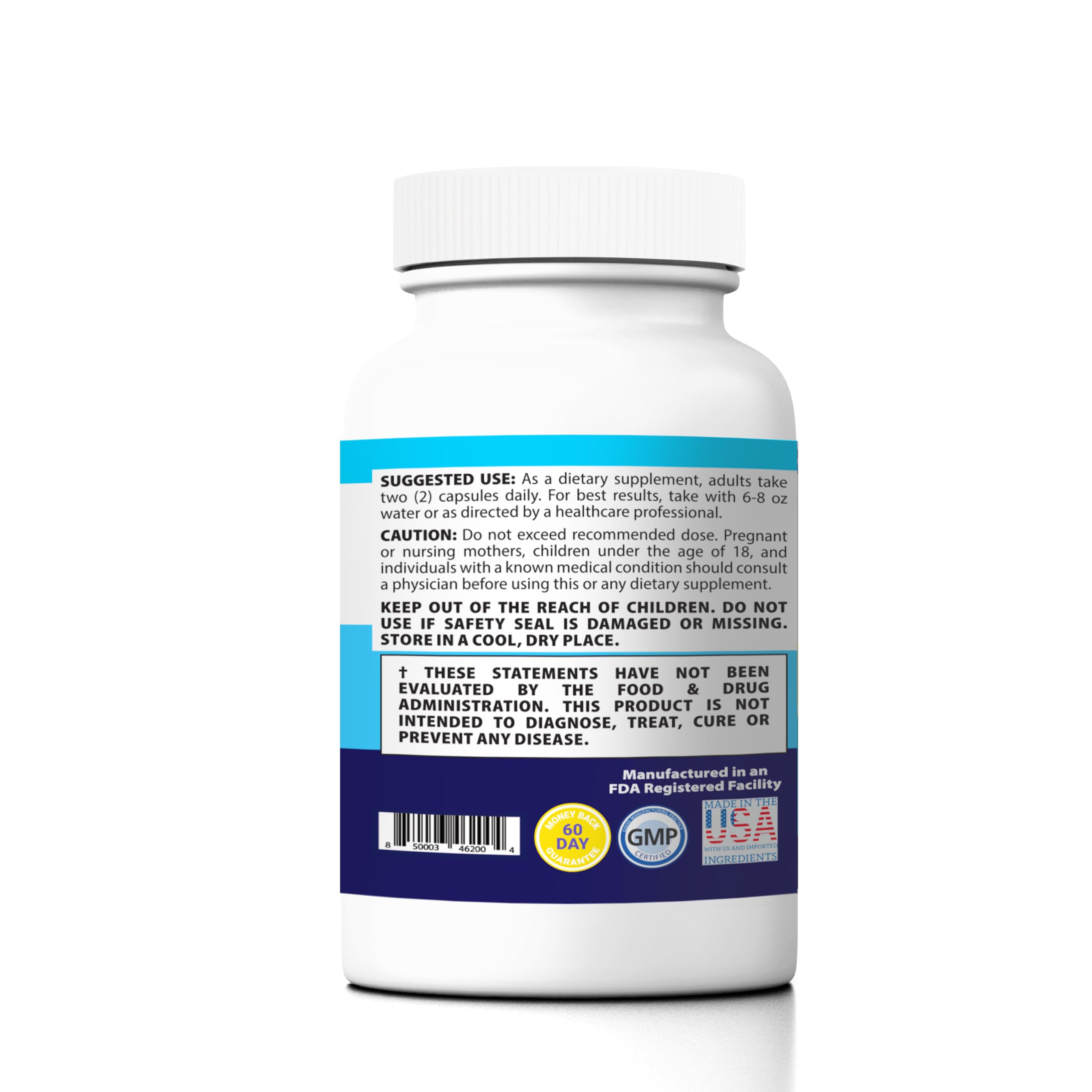 Two-bottle pack view showing value and 120 capsules