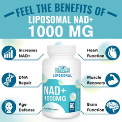 Maripolio Liposomal NAD+ 1000 mg on kitchen counter signals daily routine.