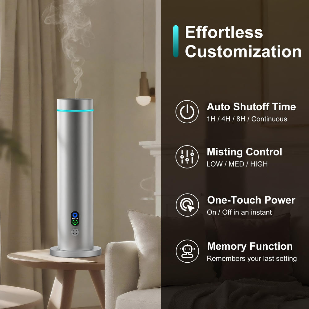 Maromalife waterless diffuser ambient-light mode enhances mood while diffusing oils.