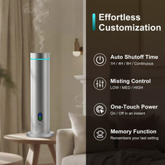 Maromalife waterless diffuser ambient-light mode enhances mood while diffusing oils.