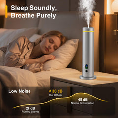 Maromalife waterless diffuser remote control enables effortless, consistent scent.