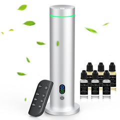 Maromalife waterless diffuser silhouette in matte metal for spacious scent backdrop.