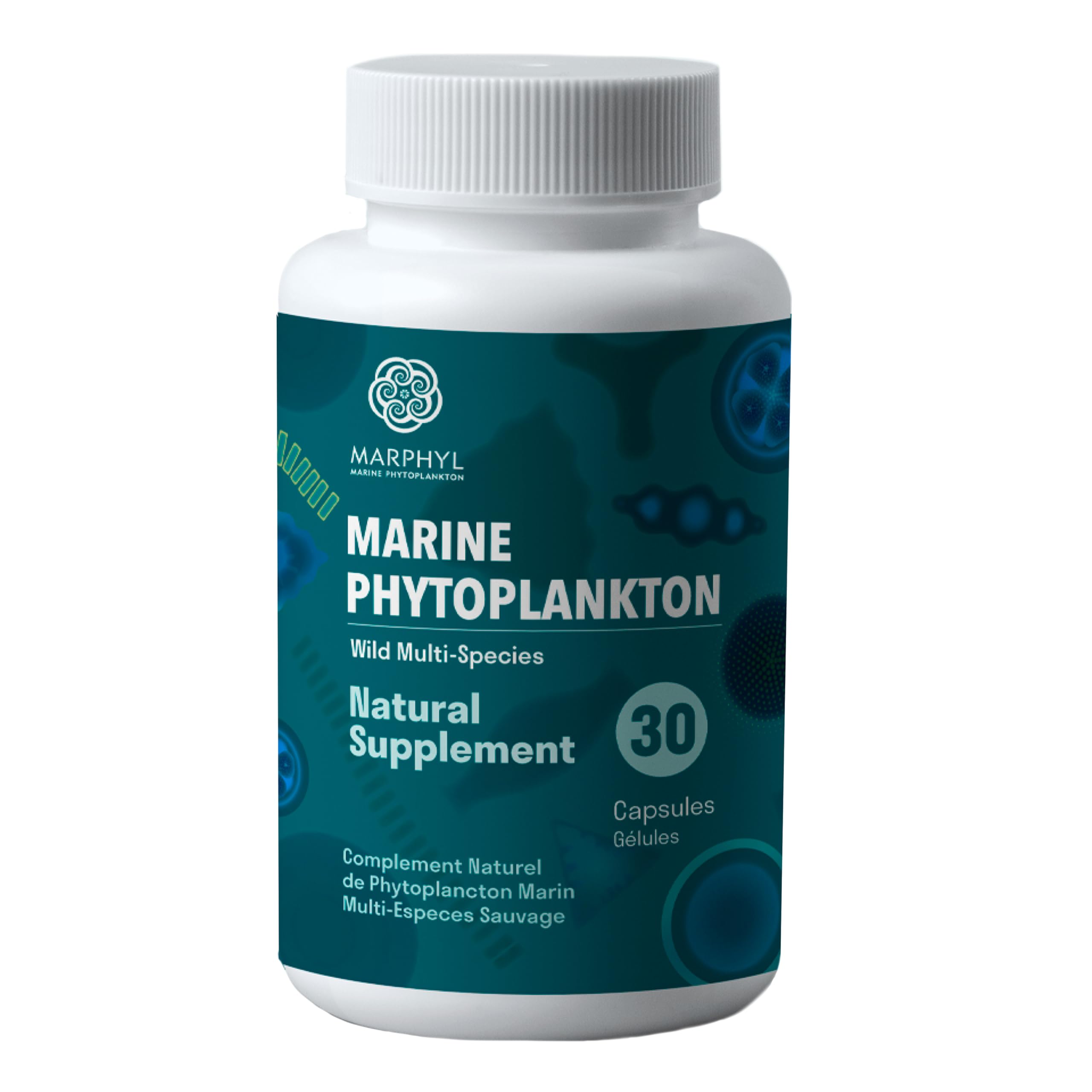 MARPHYL marine phytoplankton capsules for daily nutrition and omega-3 support