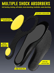 MARRDO carbon fiber insole heel pad provides shock absorption for high-impact workouts