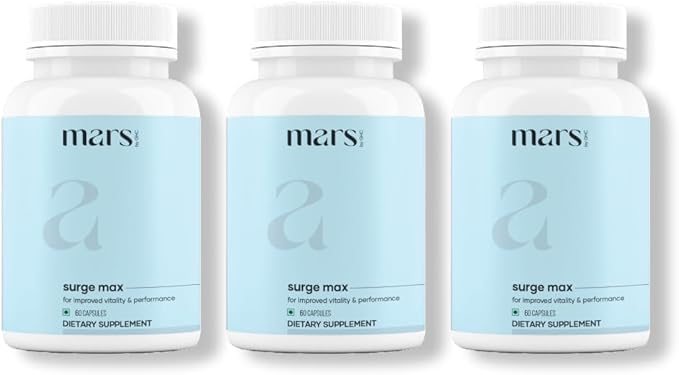 Mars by GHC Natural Surge Max Capsules bottle for daily vitality