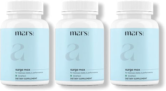 Mars by GHC Natural Surge Max Capsules bottle for daily vitality