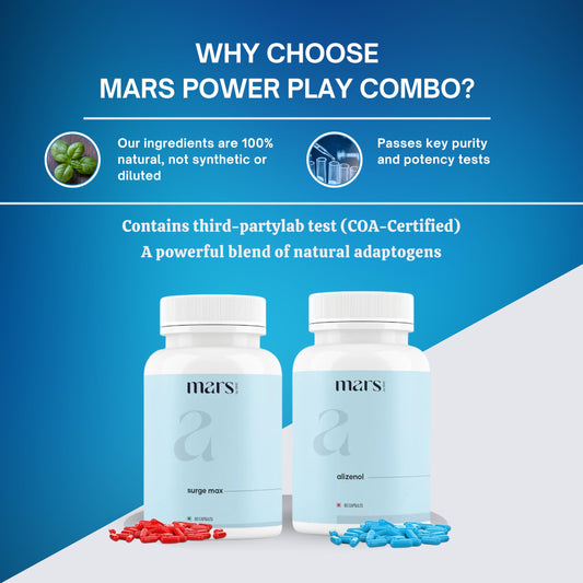 Mars by GHC Power Play capsules ready for daily recovery use.