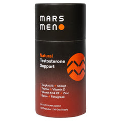 Mars Men Booster bottle front highlighting herbal vitality formula
