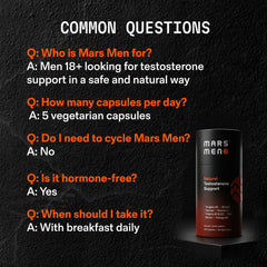 Mars Men Booster daily ritual image encouraging simple supplementation