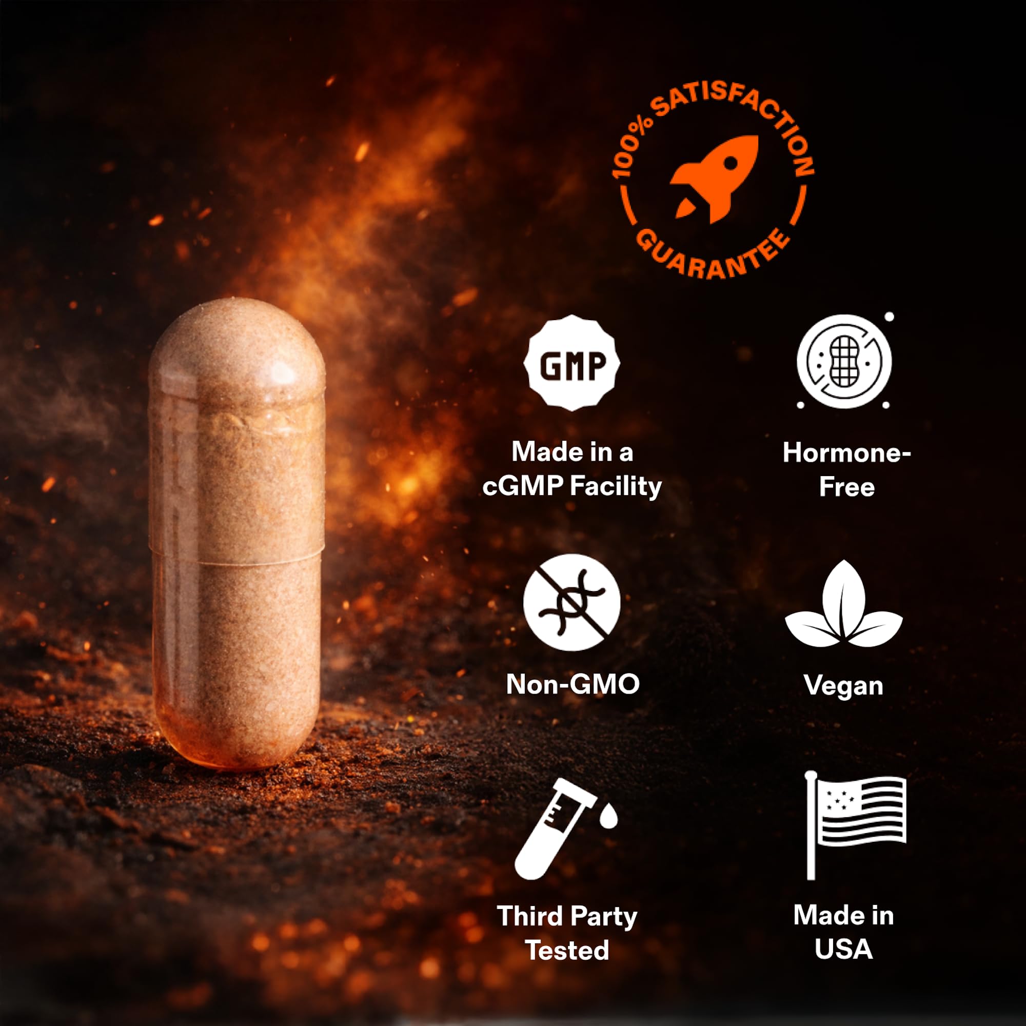 Mars Men Booster fenugreek ingredient close-up for energy support