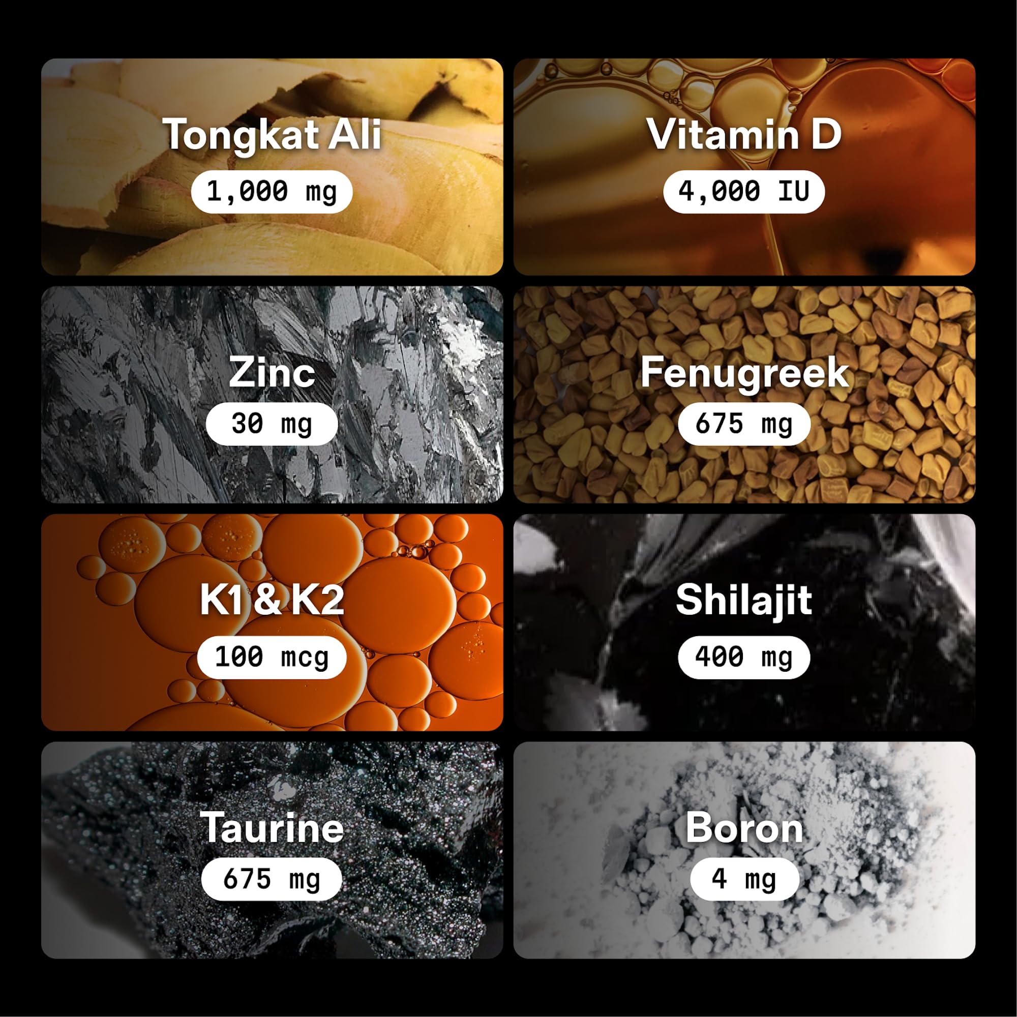 Mars Men Booster tongkat ali ingredient close-up for natural support