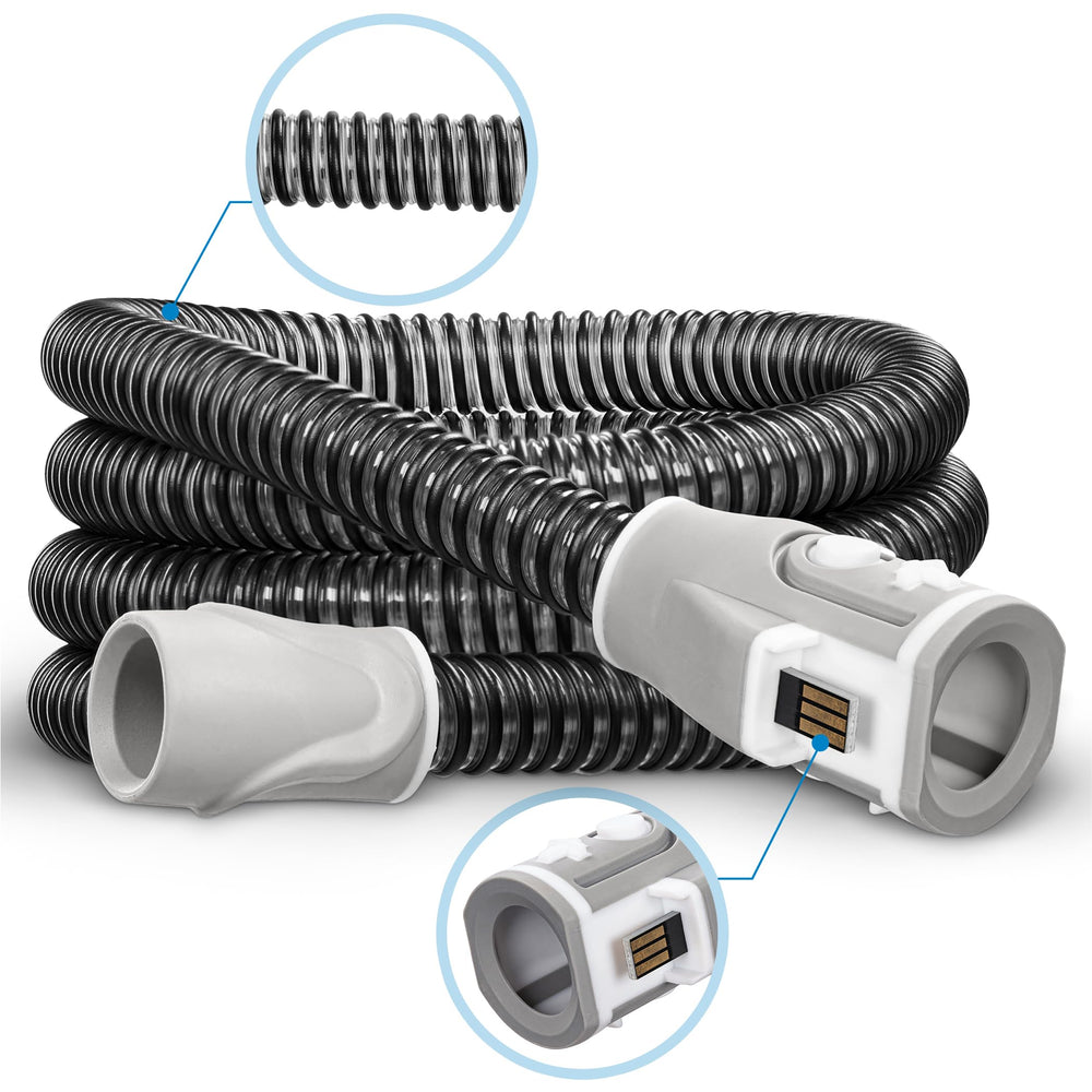 Mars Wellness CPAP hose shown with cleaning accessories for simple maintenance