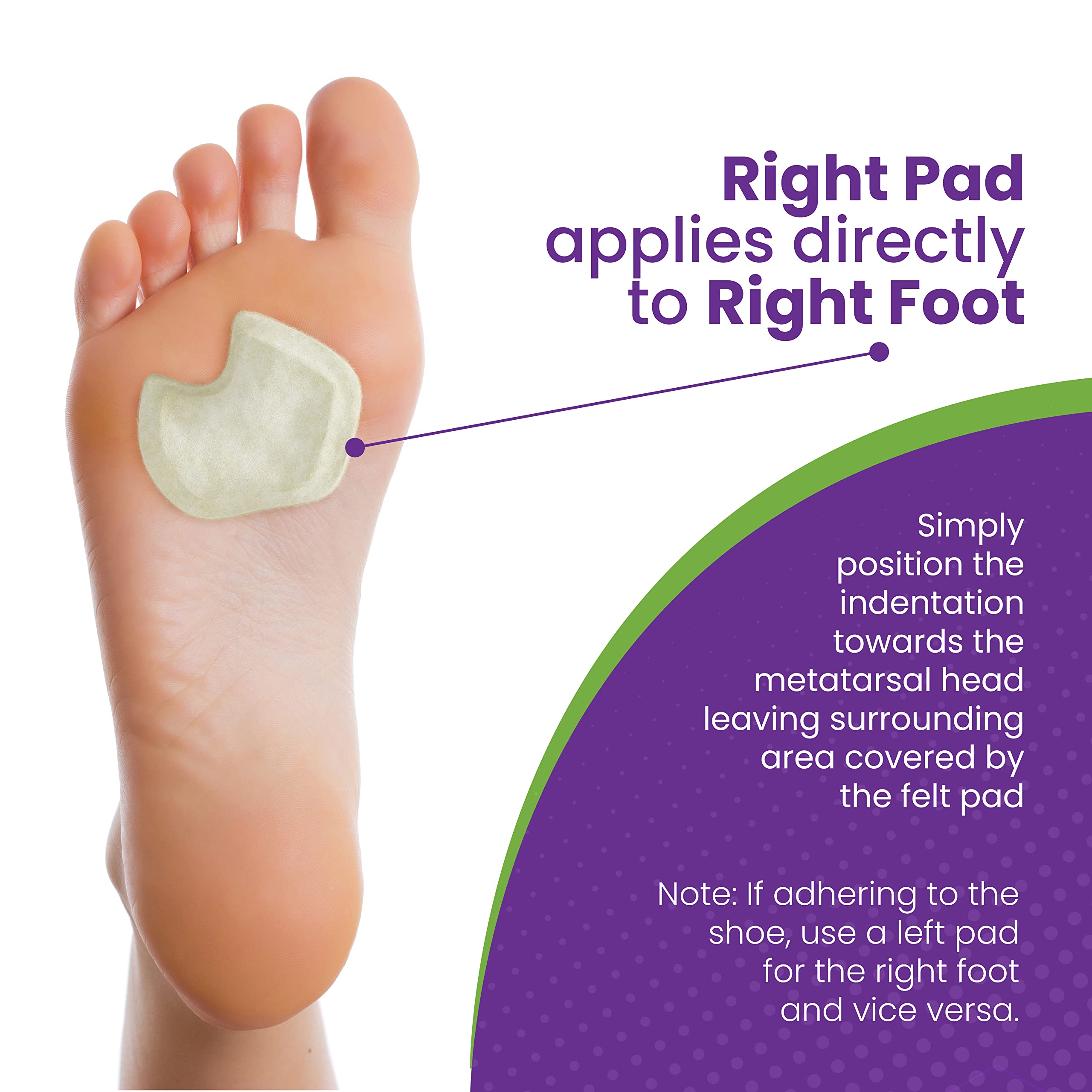 Mars Wellness forefoot support cushions the ball of foot during training