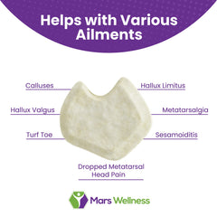 Mars Wellness latex-free pads suit sensitive feet and various shoe styles