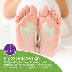 Mars Wellness right-foot pad set provides precise padding for the dancer's right foot