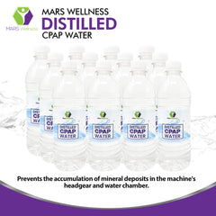 Mars Wellness travel-distilled water compact bottles support easy CPAP refills during trips