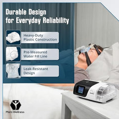 Durable Mars Wellness water chamber crafted from high quality plastics for long lasting use.