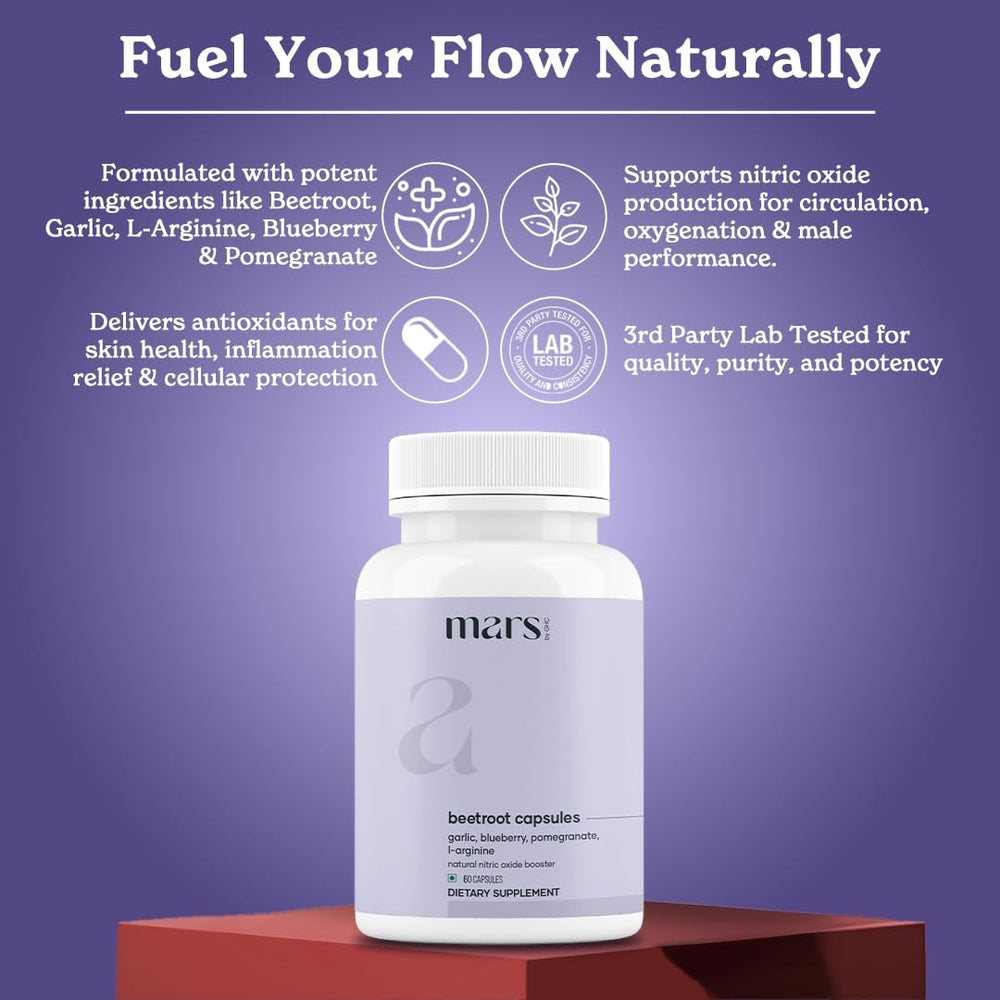 MarsbyGHC capsules arranged for a daily wellness routine.